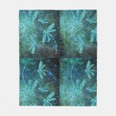 Starry Dragonfly Night Fleecedecke (Vorderseite)