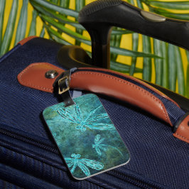 Starry Dragonfly Night Gepäckanhänger