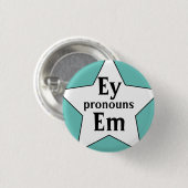 Starry Ey Em Pronouns Button (Vorne & Hinten)