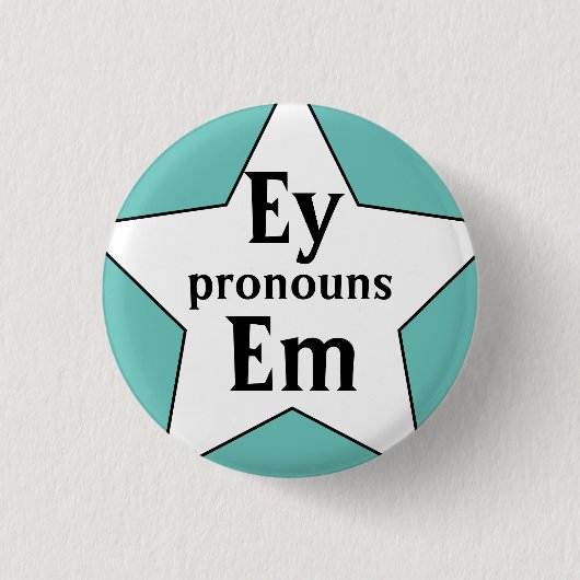 Starry Ey Em Pronouns Button (Vorderseite)