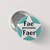 Starry Fee Faer Pronouns Button (Vorne & Hinten)