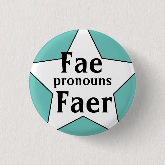 Starry Fee Faer Pronouns Button (Vorderseite)