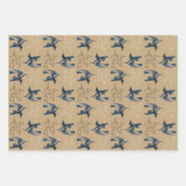 Starry Flying Hexe Halloween Geschenkpapier Set (Vorderseite 3)