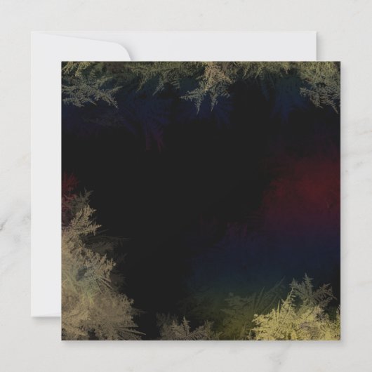 Starry Forest Abend Retirement Party Einladung (Rückseite)