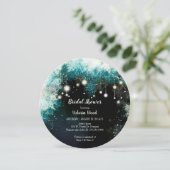 Starry Forest String Lights Brautparty Einladung (Stehend Vorderseite)