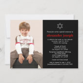 Starry Foto Bar Mitzvah Einladung (Vorderseite)