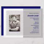 Starry Frame Bar Mitzvah (extra groß) Einladung (Vorne/Hinten)