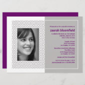 Starry Frame Bat Mitzvah (extra groß) Einladung (Vorne/Hinten)