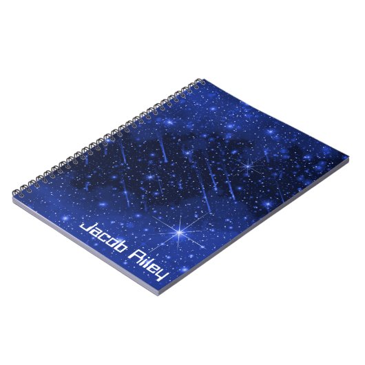 Starry Galaxy mit Individuelle Name Notizblock (Linke Seite)