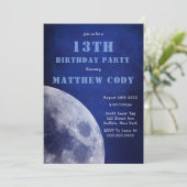 Starry Galaxy Moon 13. Geburtstagsparty (Stehend Vorderseite)