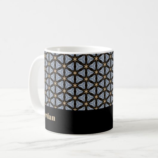 Starry Geometrie Kaffeetasse (Vorderseite Links)