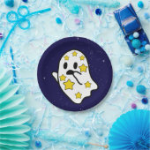 Starry Ghost im Weltraum verloren Pappteller (Party)