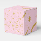 Starry Gift - Pink & Gold Star Cube Box Geschenkschachtel (Vorderseite)