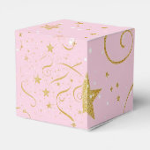 Starry Gift - Pink & Gold Star Cube Box Geschenkschachtel (Rückseite)