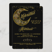 Starry Glitz Rentirement Party Einladung (Vorne/Hinten)