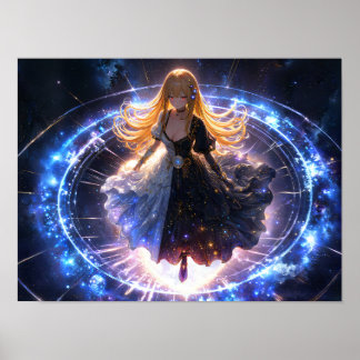 Starry Goddess of Balance Poster