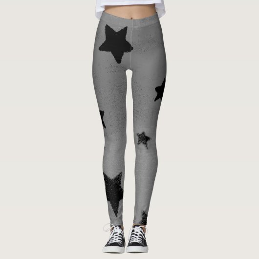 Starry graue Leggings (Vorderseite)