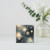 Starry Grunge Hintergrund Quadratische Visitenkarte (Stehend Vorderseite)