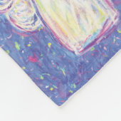 Starry Guardian Angel Custom Fleece Blanket (Ecke)