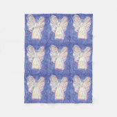 Starry Guardian Angel Custom Fleece Blanket (Vorderseite)