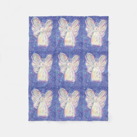 Starry Guardian Angel Custom Fleece Blanket (Vorderseite)