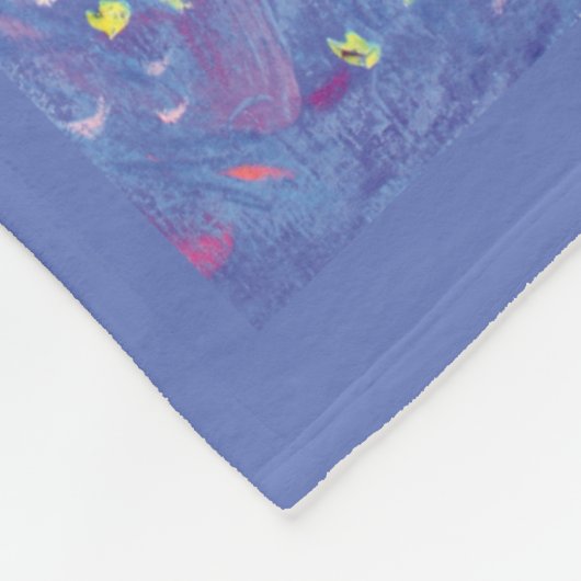 Starry Guardian Angel Custom Fleece Blanket (Ecke)