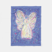 Starry Guardian Angel Custom Fleece Blanket (Vorderseite)