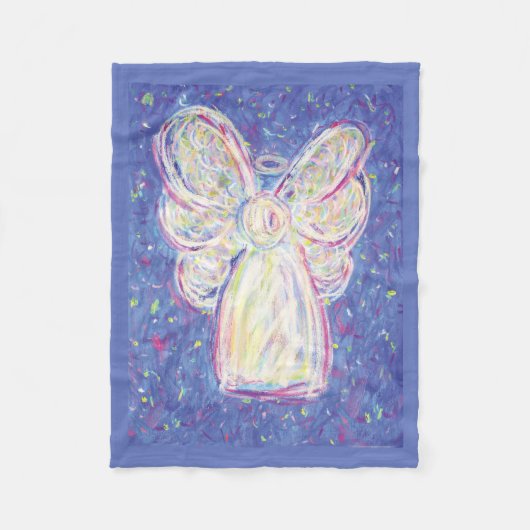 Starry Guardian Angel Custom Fleece Blanket (Vorderseite)
