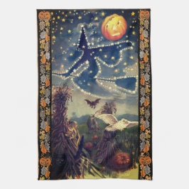 Starry Halloween Night Geschirrtuch
