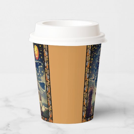 Starry Halloween Night Pappbecher (Rechts)