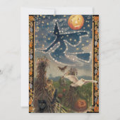 Starry Halloween Night Party Einladung (Vorderseite)