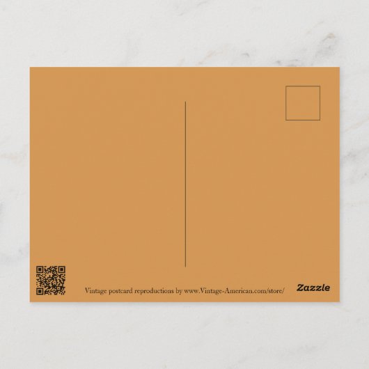 Starry Halloween Night Postcard Postkarte (Rückseite)