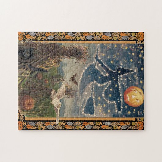 Starry Halloween Night Puzzle (Horizontal)