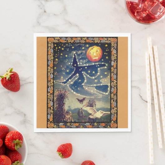 Starry Halloween Night Serviette (Beispiel)