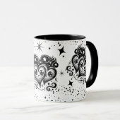 Starry Hearts Coffee Tasse (VorderseiteRechts)