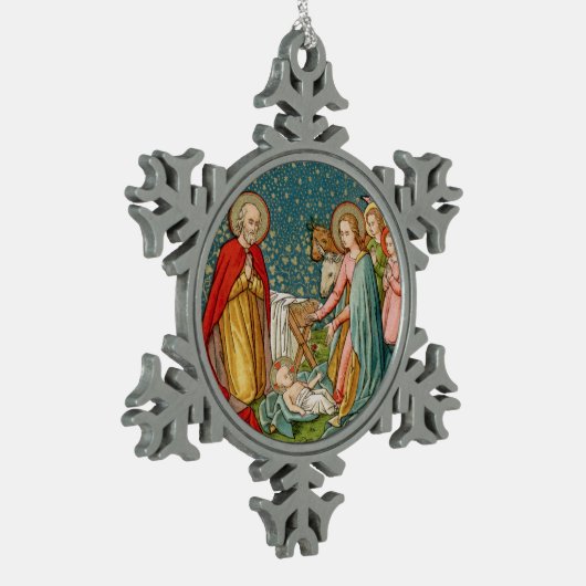 Starry Heavens (VVP 003) Schneeflocken Zinn-Ornament (Links)