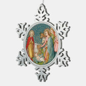 Starry Heavens (VVP 003) Schneeflocken Zinn-Ornament (Rechts)