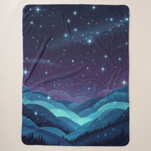 Starry Hills Night Sherpadecke