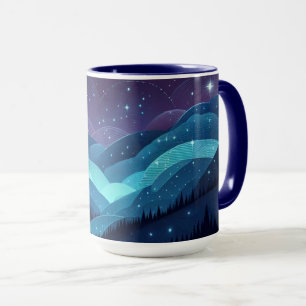 Starry Hills Night Tasse