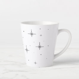 Starry Holiday Kleine Latte Tasse | Festlicher Tri