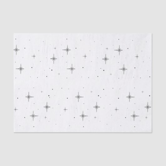Starry Holiday Tissue Paper | Elegant Gift Wrap Seidenpapier (Vorderseite)