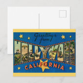 Starry Hollywood California Tasse Postkarte (Vorne/Hinten)