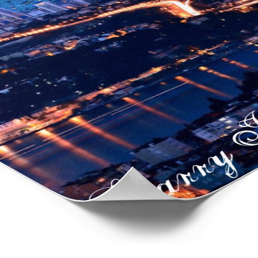 Starry Istanbul Poster Print (Ecke)