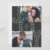 Starry Joy | Zwei Fotos Feiertagskarte (Vorderseite)