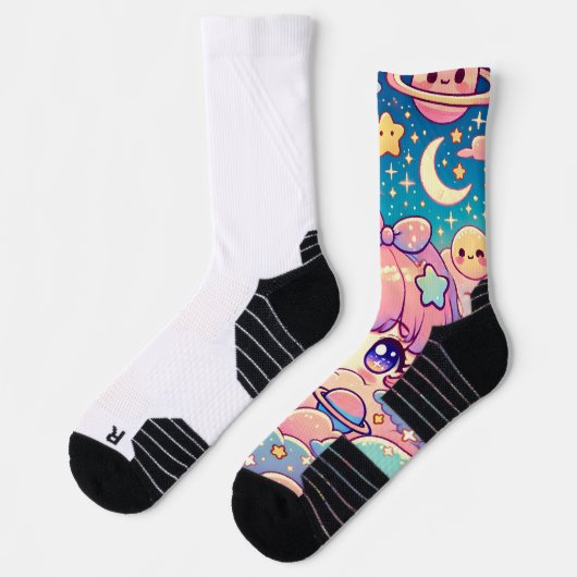 Starry Kawaii Night Socks Socken (Links)