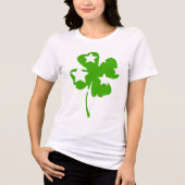 Starry Kleeblatt St. Patrick's Day Tri-Blend Shirt (Vorderseite)