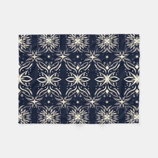 Starry Lattice Elegance Blanket Fleecedecke (Vorderseite (Horizontal))