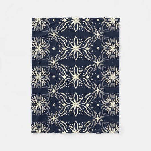 Starry Lattice Elegance Blanket Fleecedecke (Vorderseite)