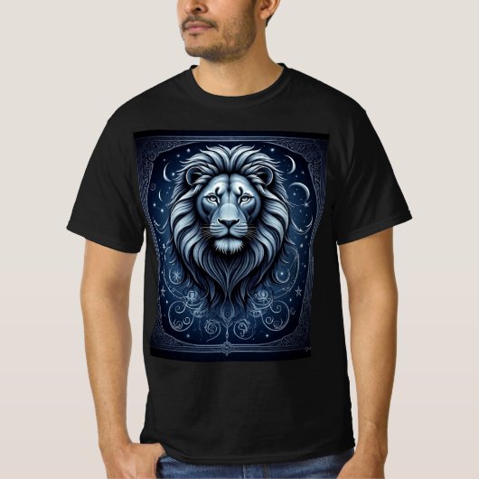 Starry Leo: Celestial Lion T-Shirt (Vorderseite)