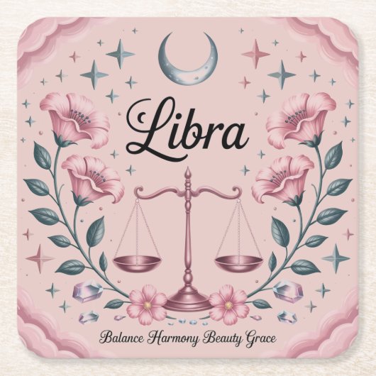 Starry Libra Balance Harmonie Untersetzer Set (Vorderseite)